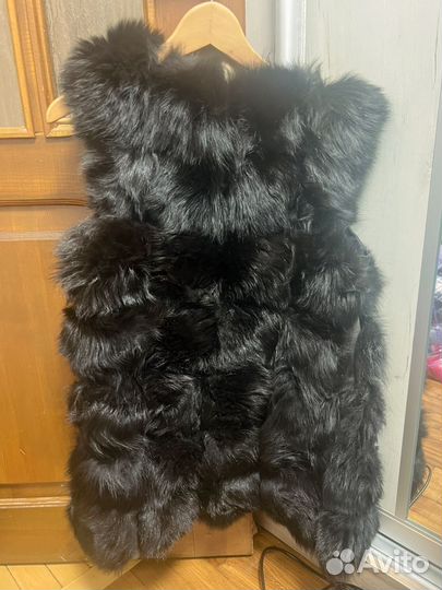 Меховая жилетка из песца 40-42