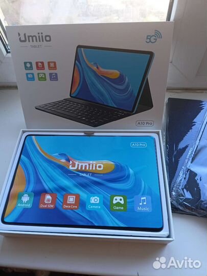 Планшет umiio A10pro (клавиатура+чехол в подарок)