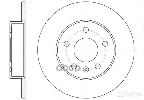 Диск торм. зад.264x10 5 отв. 6578.00 Road house