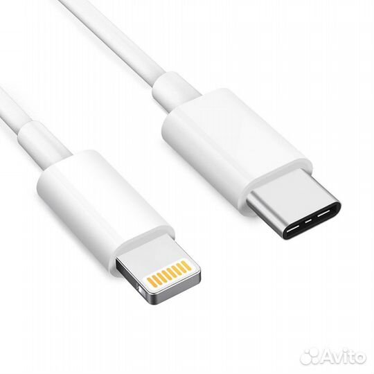 Кабель Apple USB Type-C - Lightning, 1 м., белый