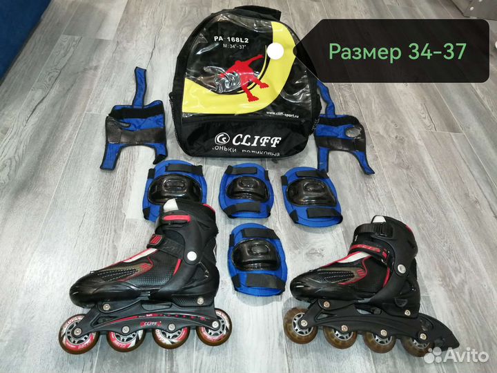Роликовые коньки cliff раздвижные