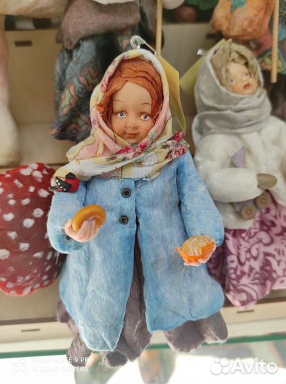 Ватная игрушка на елку