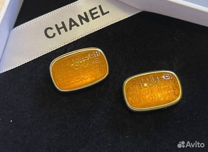 Серьги chanel винтаж