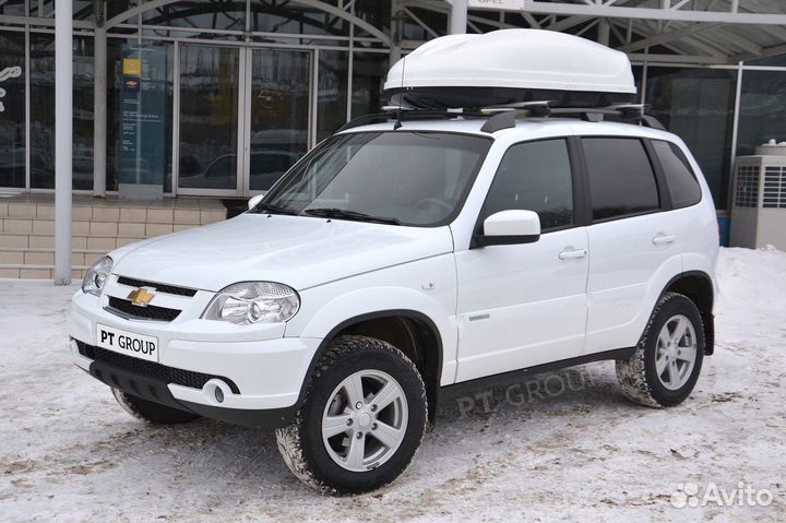 Автобокс багажник на крышу Chevrolet niva (Шевроле