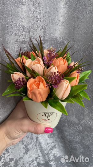 Букет из мыла на 8 марта