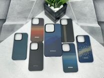 Чехол Pitaka на iPhone 15 Pro (Синий)