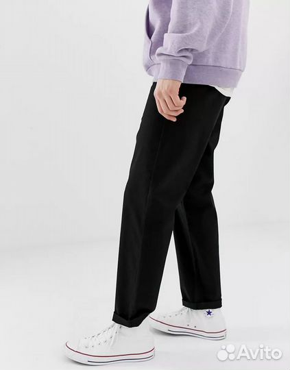 ASOS Relaxed Chinos in Black — 31x32