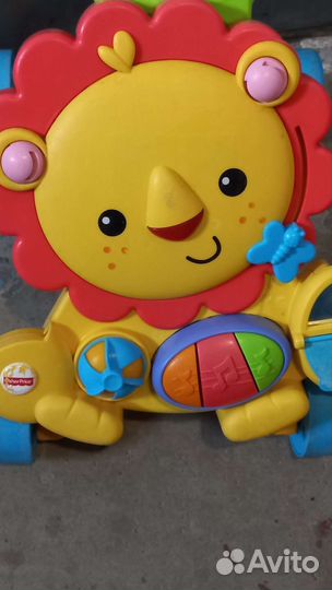 Ходунки каталка fisher price музыкальные