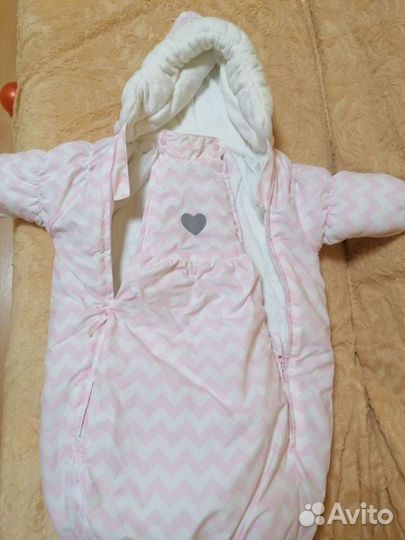 Конверт на выписку зимний для девочки