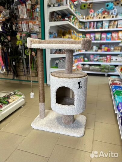 Домик - когтеточка, лежанка для котов(кошек) новый