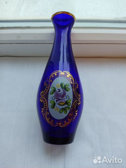 Стеклянная ваза СССР, графин,стопочки, салатница