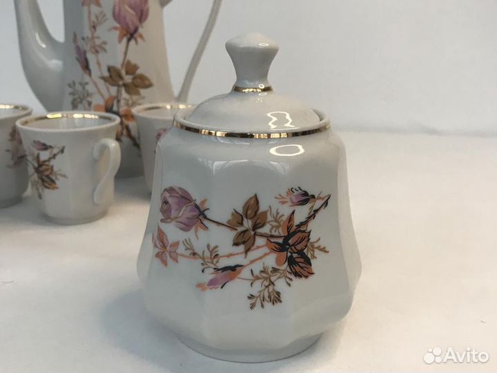Новый фарфоровый кофейный сервиз СССР сумский заво