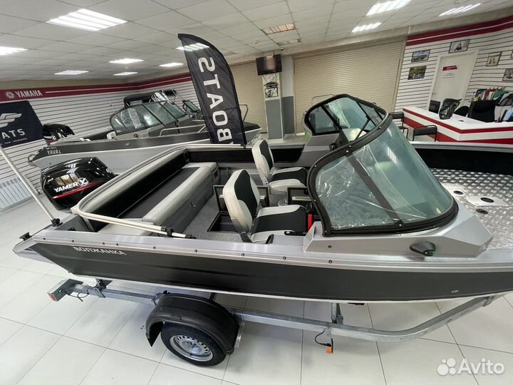 Катер Волжанка 46 фиш + Yamer 60 новый комплект