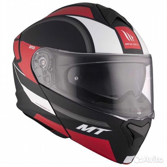 MT Helmets Genesis SV Cave modular helmet Красный