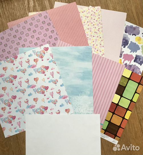 Бумага для скрапбукинга на летнюю тему