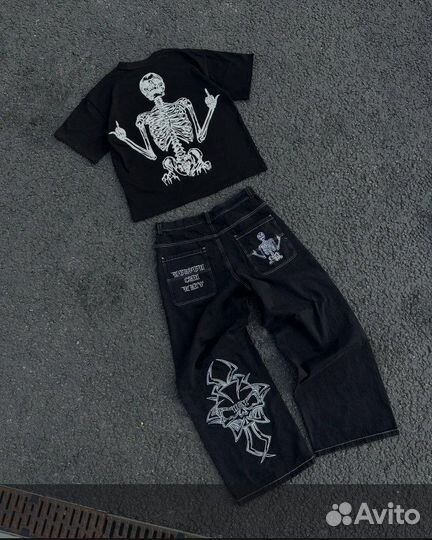 Джинсы широкие y2k