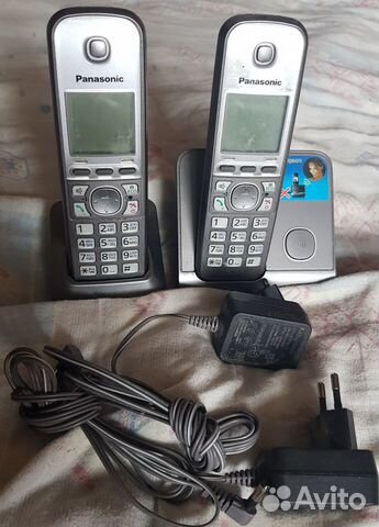Телефон panasonic 6712 с двумя трубками объявление продам