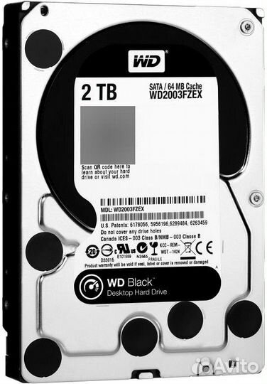 Жёсткий диск 2Tb sata-III WD Black (WD2003fzex)