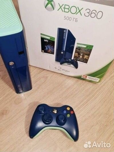 Xbox 360Е 500Gb Blue Limited freeboot