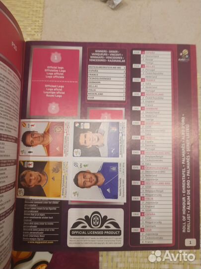 Альбом Панини Чемпионат Европы 2012