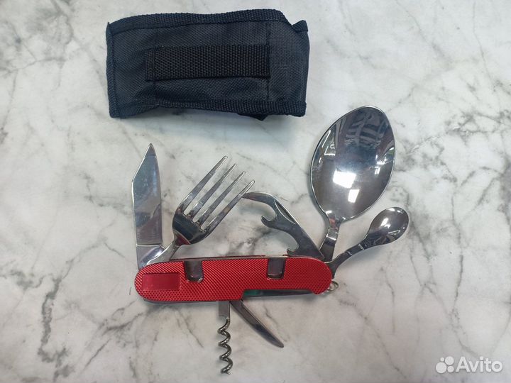 Мультитул нож складной с ложкой, новые
