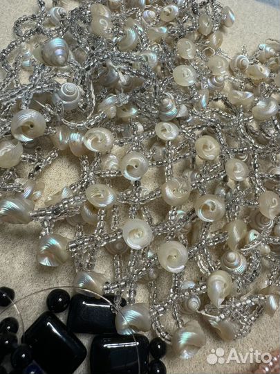 Лот винтажных бус для переделки