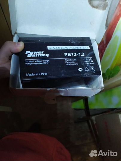 Аккумулятор Power Battery PB12-7, 2