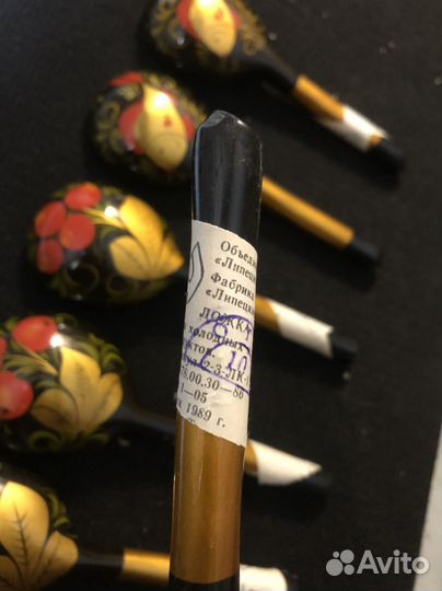 Деревянные ложки хохлома СССР