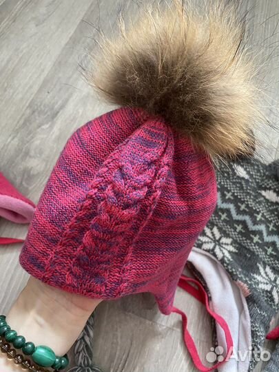 Комплект шапка, варежки зима-демисизон