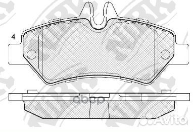 Колодки зад. mercedes sprinter 3,5 2006 PN041