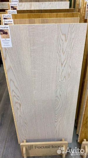 Паркетная доска Focus Floor Oak Etesian White matt