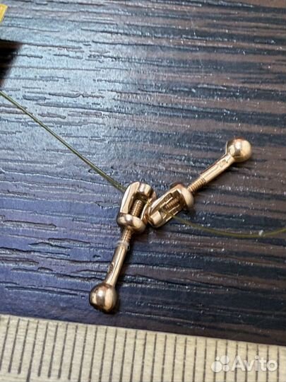 Пусеты из золота 585 пробы