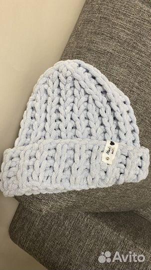 Шапка вязаная ручная работа детская