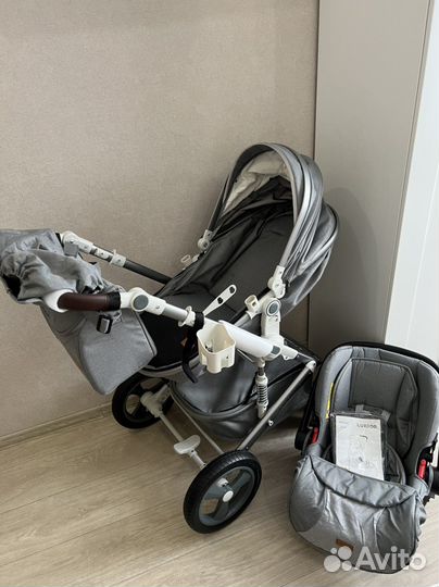 Коляска luxmom 3в1 новая и 2 в 1