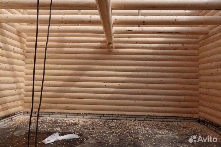 Сруб Дома из оцилиндрованного бревна