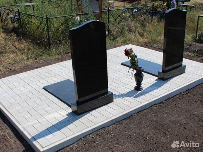 Благоустройство могил Установка памятников