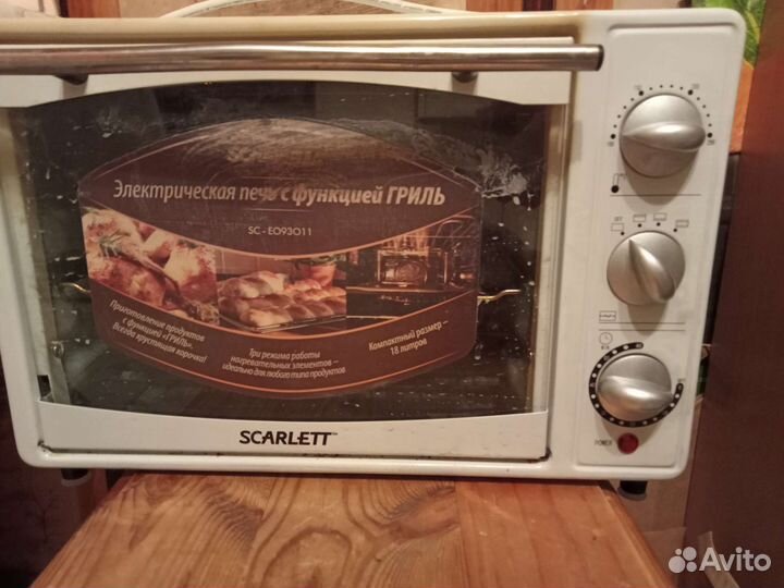 Электрическая печь с грилем scarlett