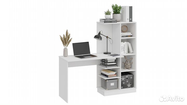 Стол компьютерный белый