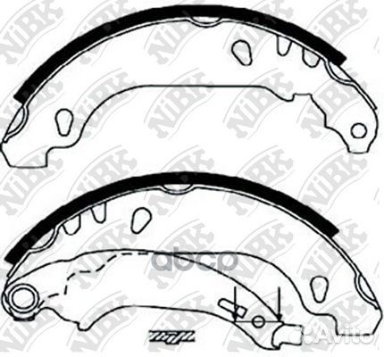 Колодки тормозные барабанные renault logan 1.4