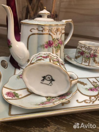 Сервиз шоколадно- кофейный MeanderBV