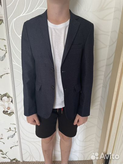 Пиджак школьный для мальчика 140