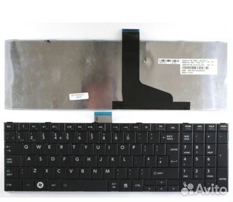 Клавиатура для ноутбука Toshiba C850 черная