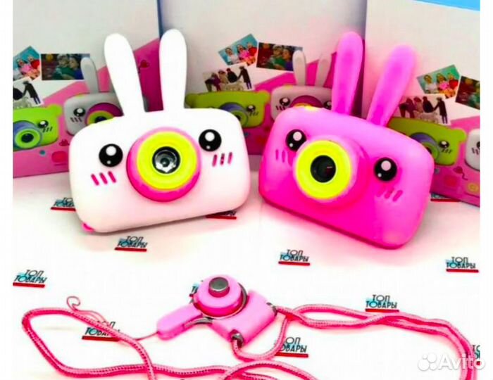 Фотоаппарат детский Zoo Kids Camera розовый зайка