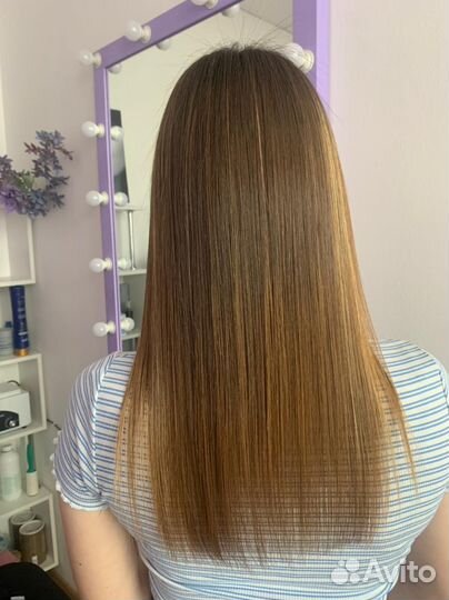 Кератиновое выпрямление волос