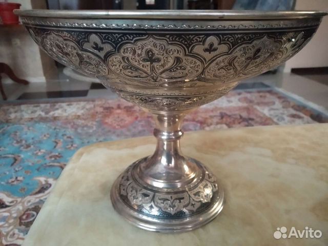 Ваза и бокалы Серебро 875 пробы