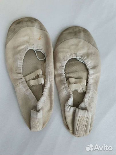 Балетки для танцев белые