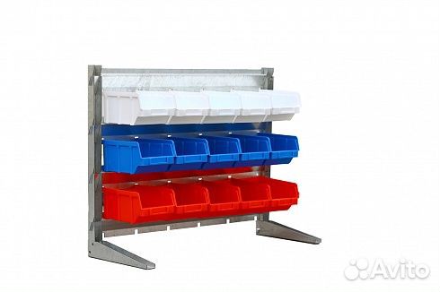 Стеллаж-мини с пластиковыми ящиками