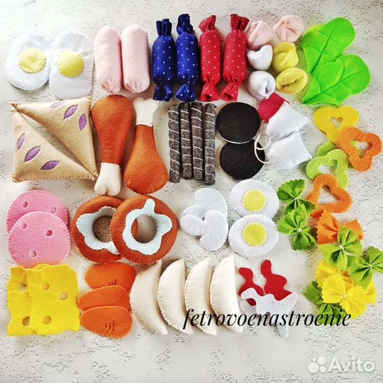 Еда из фетра