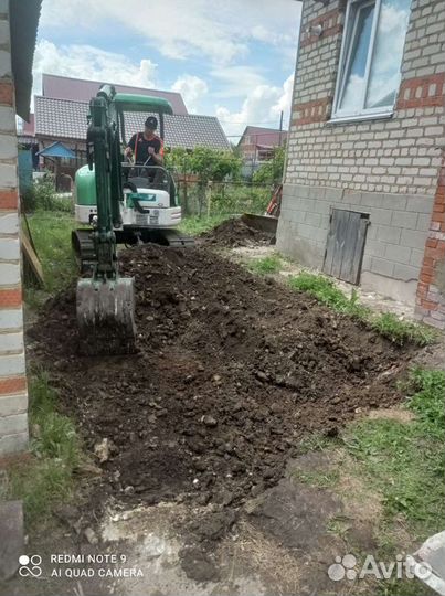 Услуги минипогрузчика,миниэкскаватор, ямобур,молот
