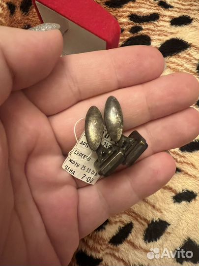 Запонки серебряные СССР винтаж